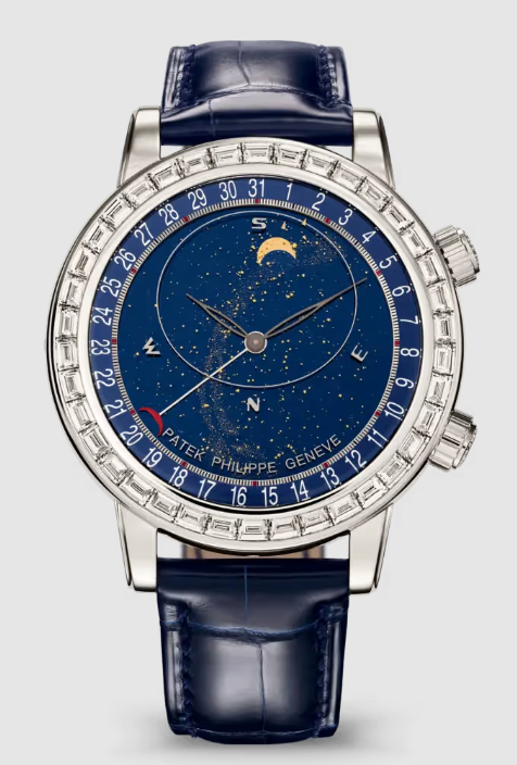Review Patek Philippe Grand Complications Celestial 6104 Platinum - Diamond Replica Watch 6104P-010